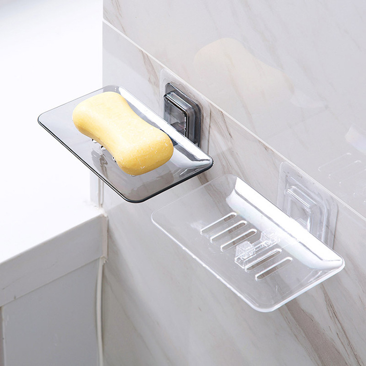 Foldable, hole-free transparent wall-absorbing soap box Application Scenario