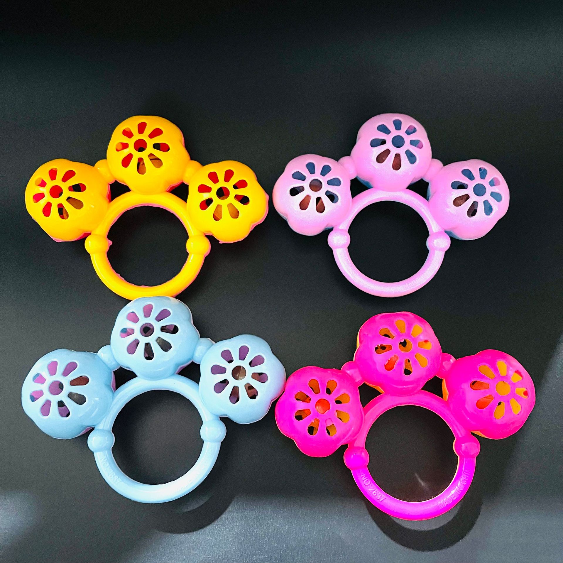 【 Zone 3-7 】2637 Rattle 10/ pack 840/ piece Sanhua Rattle Children's Hand Rattle 1 yuan Toy supply wholesale Educational baby toys wholesale hand rattle