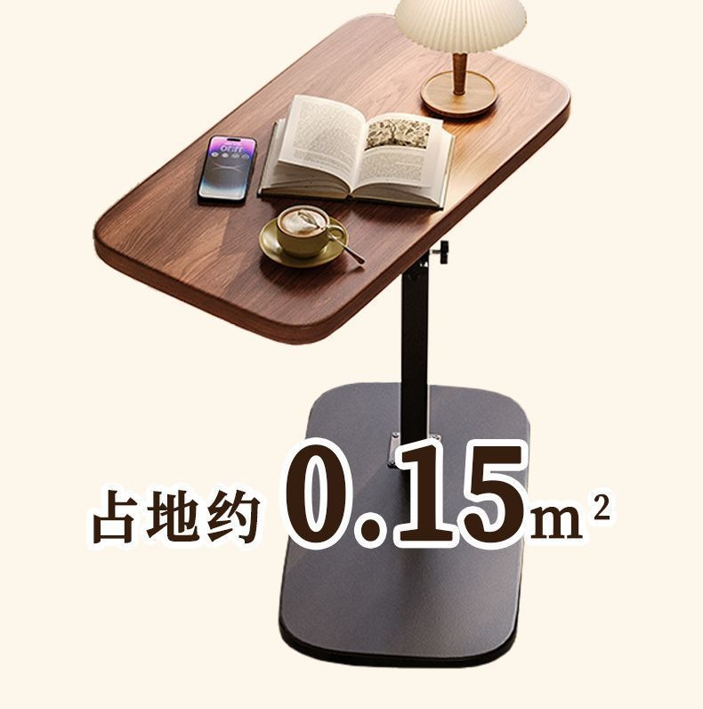 Household bedside, height-adjustable balcony storage rack, small coffee table, side table, mobile sofa, decorative items, bedside table, living room, bedroom Item Picture