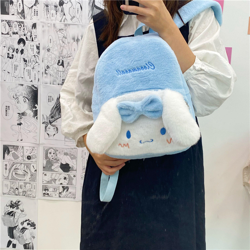 Cute Niche Day Backpack Student Girl Everything Backpack Cartoon Girl Soft Sister Small Schoolbag Sweet Sister Backpack details Picture
