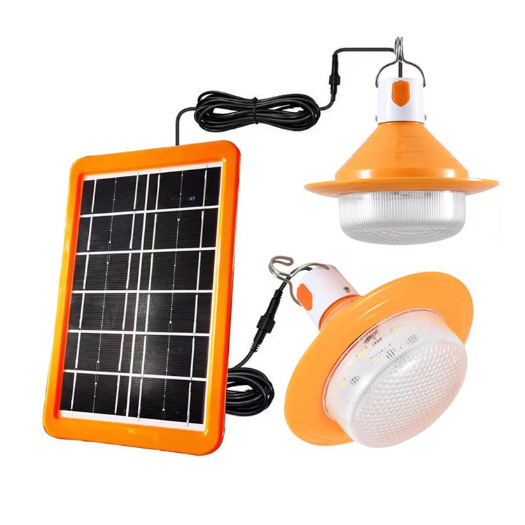 LED solar bulb light dimmable USB recargable móvil mercado nocturno stand de emergencia un remolque dos mini ufo light Specification image