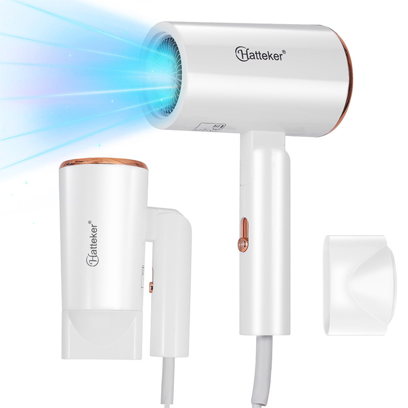 HATTEKER cross-border new type hair dryer, household foldable hair dryer, student dormitory, hair salon multi-speed adjustable hair dryer wholesale Item Picture