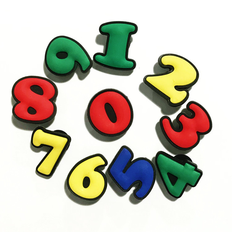 Multicolor Lettering Series Crocs Floral Clasp Removable Diy Accessory details Picture