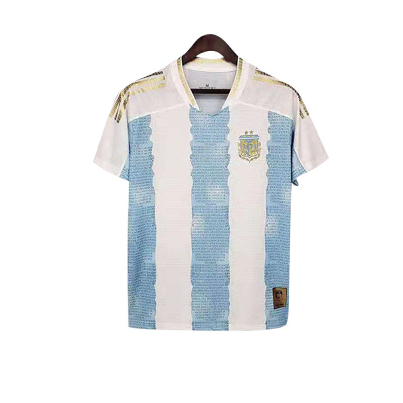 阿根廷三星冠军版足球服梅西球衣可个性印号球衣 football  jerse