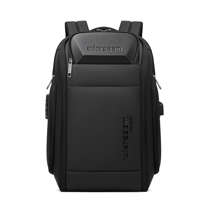 New high-end business backpack, men's waterproof backpack, large-capacity business trip multi-functional password anti-theft computer bag Item Picture