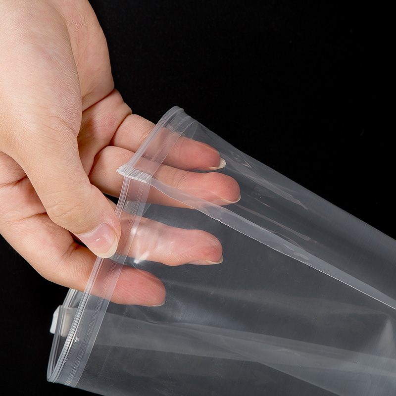 Pe Plastic Bag Frosted Storage Ziplock Bag Transparent Clothes Zipper Bag 50*65 Wholesale details Picture