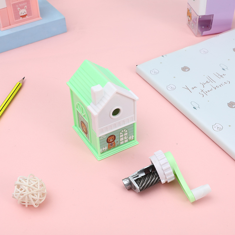 Children's learning stationery pencil sharpener creative hand sharpener for children primary and secondary school gifts pencil sharpener pencil sharpener Application Scenario