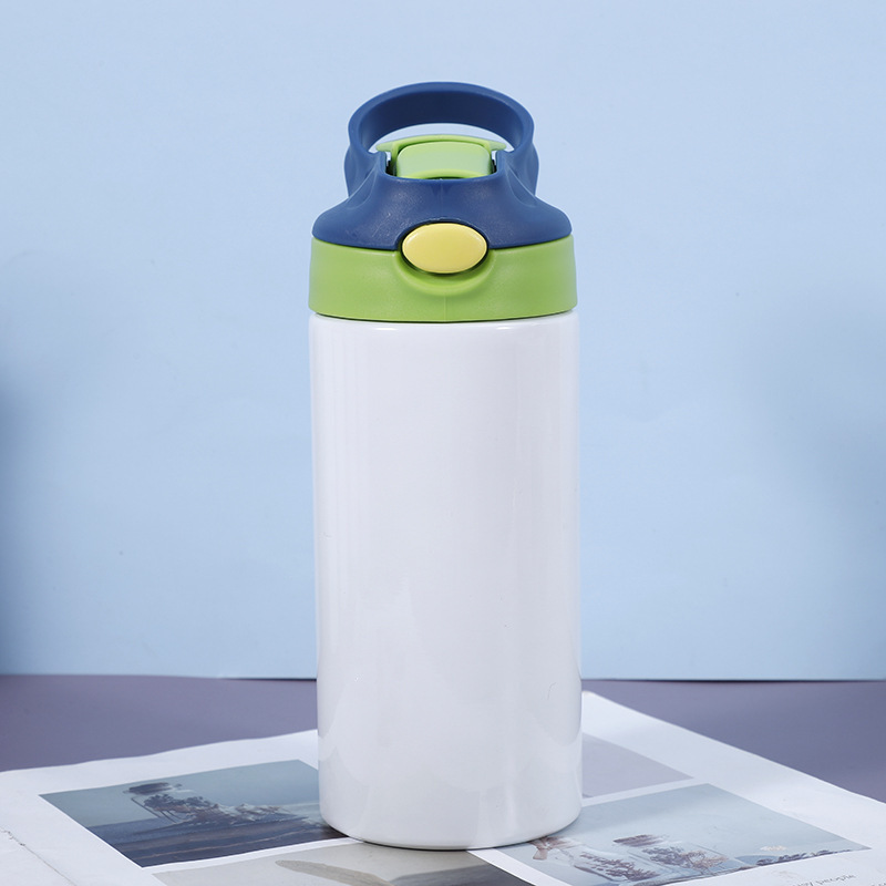 Cross-border heat sublimation hand-held straight cup, Little handsome 304 stainless steel insulated cup, portable children's straw bouncing cup Application Scenario