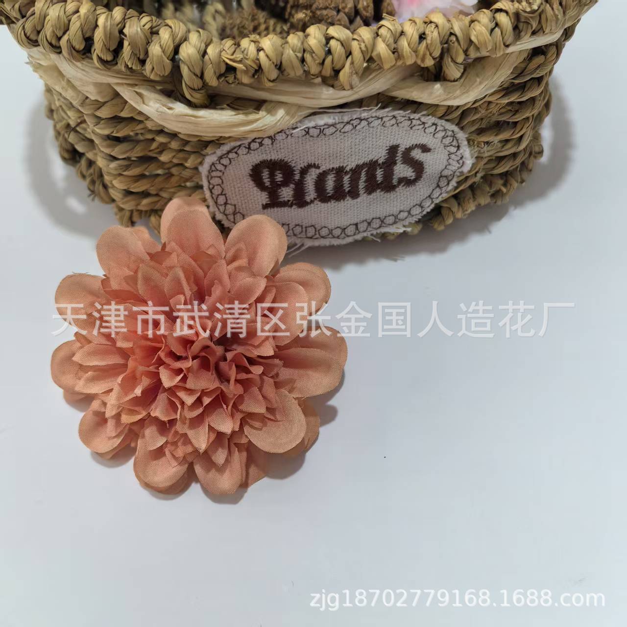 欧式观音牡丹假花 洋牡丹 簪花头饰配件衣帽服饰材料装饰仿真花详情7