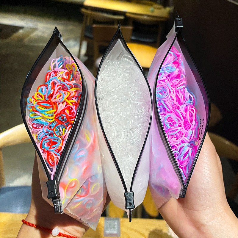 儿童小皮筋一次性不伤发发圈高弹发绳可爱糖果色头饰女童头饰批发
