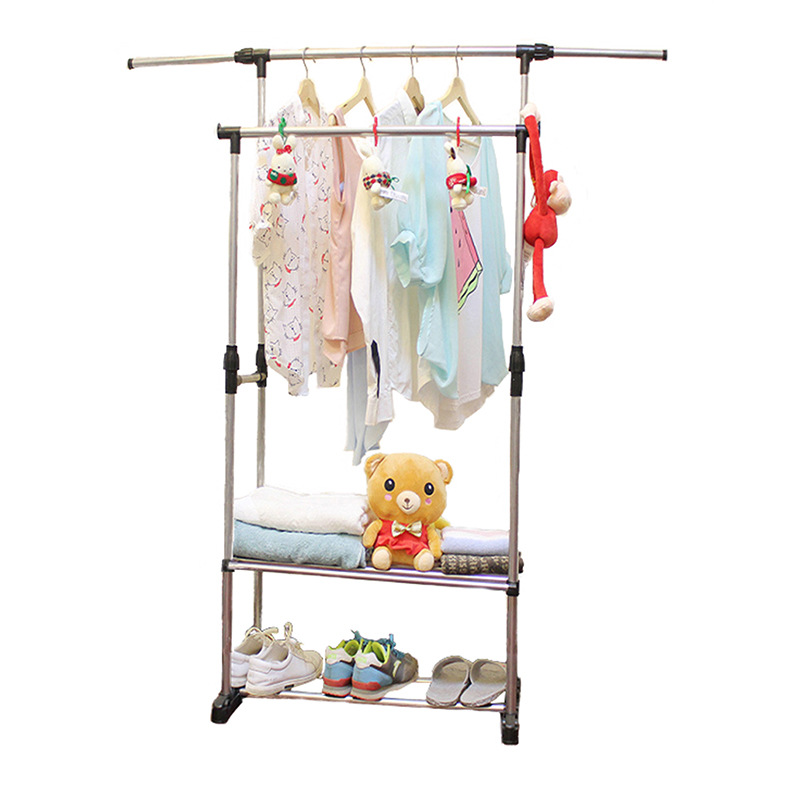 Cross Border Drying Rack Floor Lift To Be Dried Clothes And Hat Rack Indoor Balcony Moving Hanger Multi-Function Drying Hanger Item Picture