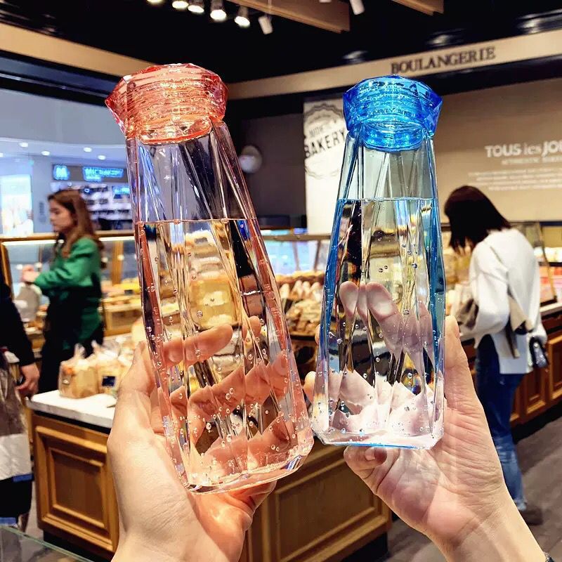 高颜值钻石玻璃杯logo定制小礼品广告礼品随手杯进店随手礼小礼物