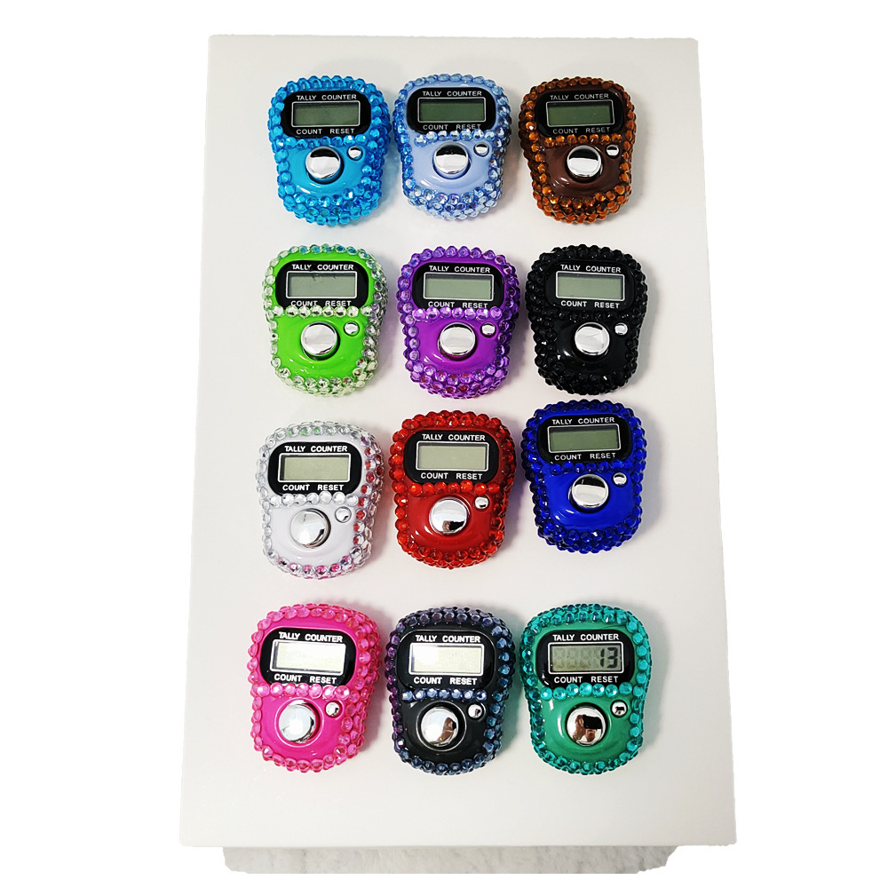 1011k ordinary diamond ring counter, ring, mini counter, flow counter, 12 pieces/Paper box set pic 5