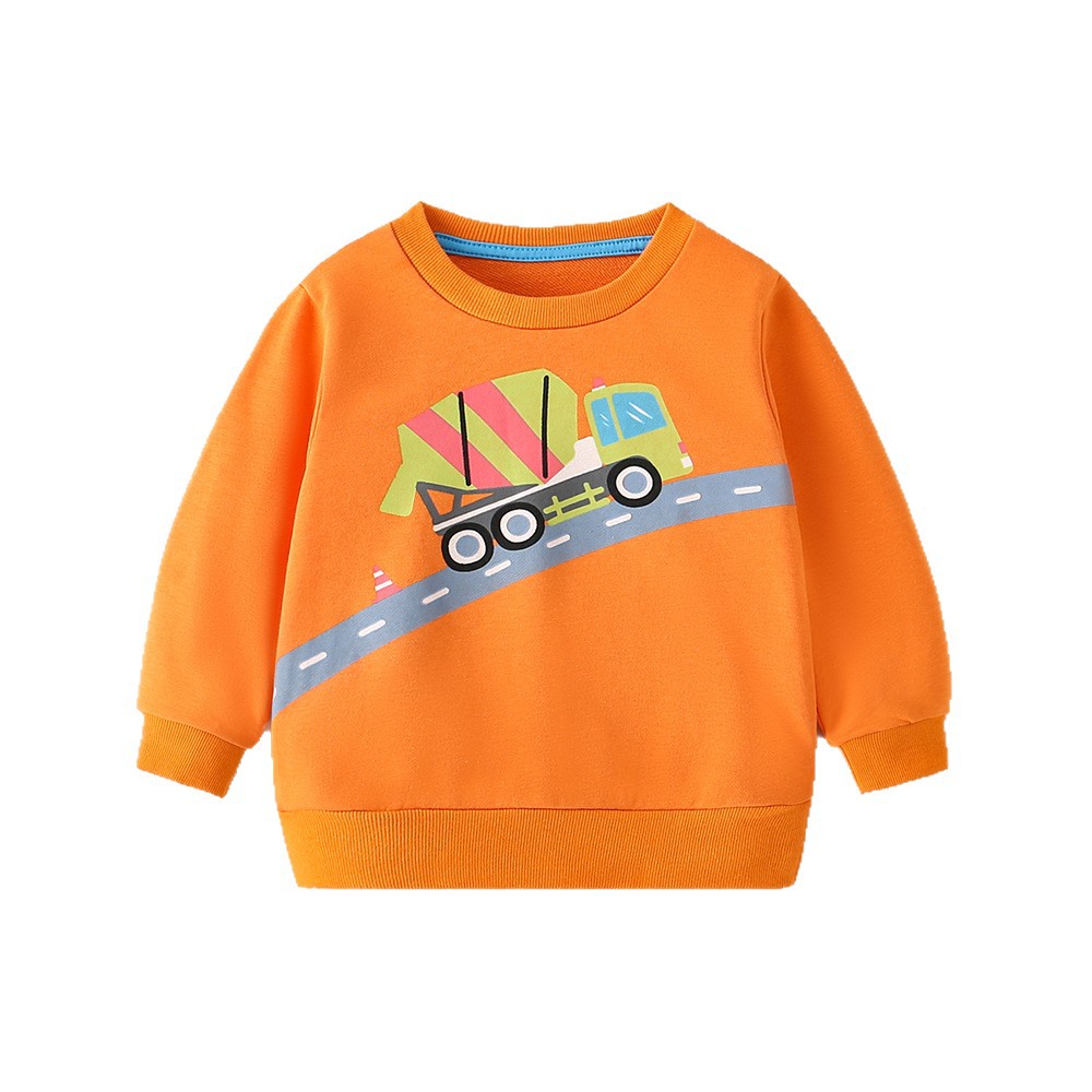 Autumn and winter 2011 children's round-neck sweatshirts, casual car wear, long-sleeved sweatshirts for boys, printed tops Item Picture