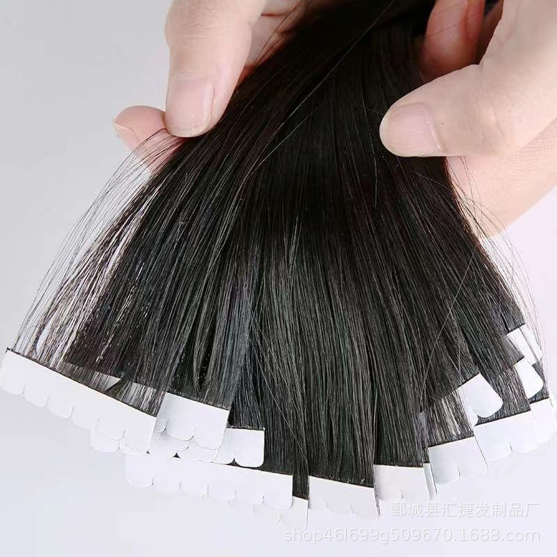 Real human wig, seamless hair extension, real hair, self-extension, hair piece, drama performance, wig piece, hair extension Application Scenario