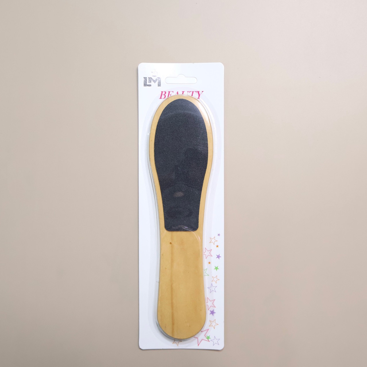 Factory direct sales of wooden handle double-sided sandpaper foot scrubs, exfoliating foot scrubs, foot files, beauty products in stock for wholesale Application Scenario