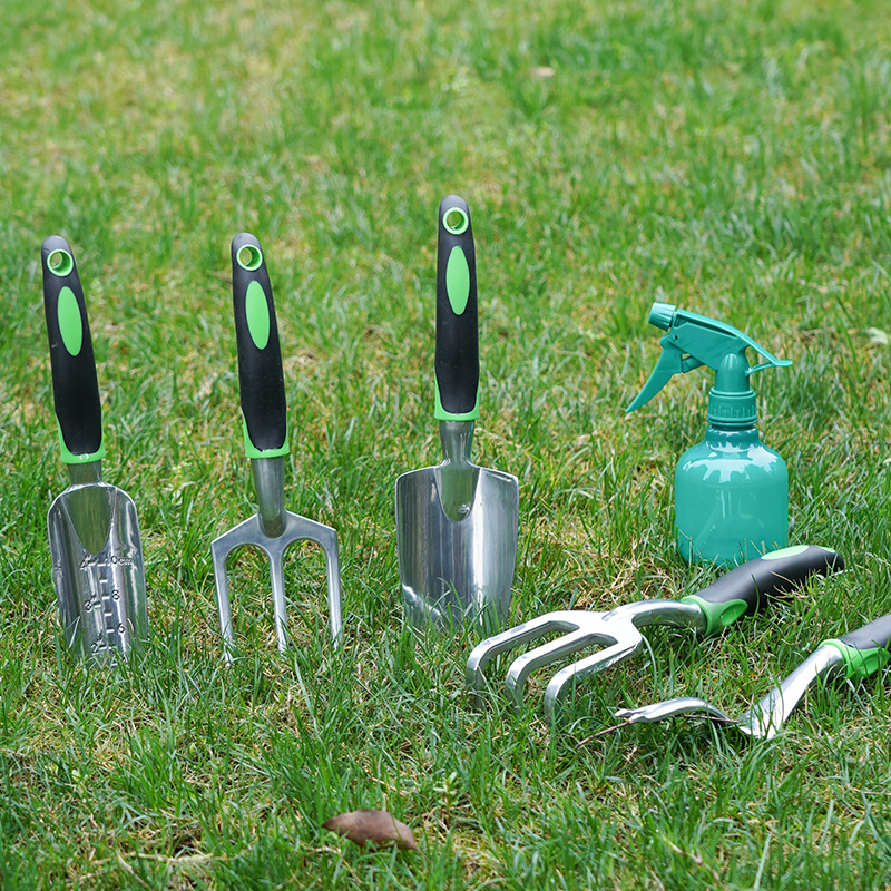 铝合金庭院花园整理工具9件套装亚马逊跨境爆款园林园艺工具套装详情图3