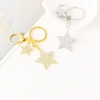 Wholesale of cross-border fashion diamond-encruted five-pointed star bags, keychains, metal star pendants and small gifts details Picture