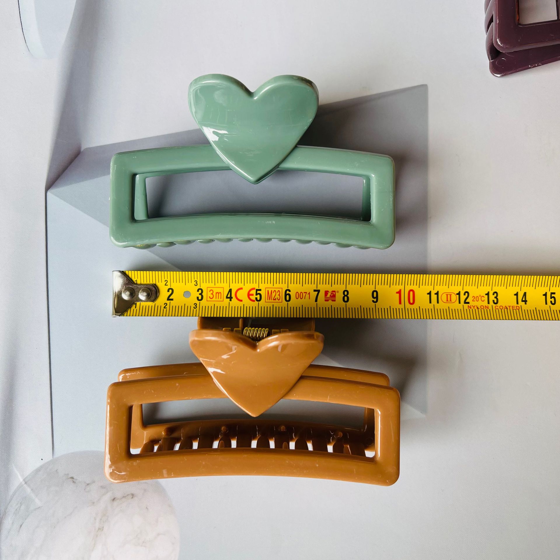 【 Zone 1-12 】7003 heart-shaped Square Hairpin 12/ pack 1200/ box Large heart-shaped square hairpin 1 yuan 2 yuan Store Supply Heart-shaped hair clip Back head bun Hairpin clip clip Hair accessory batch Item Picture