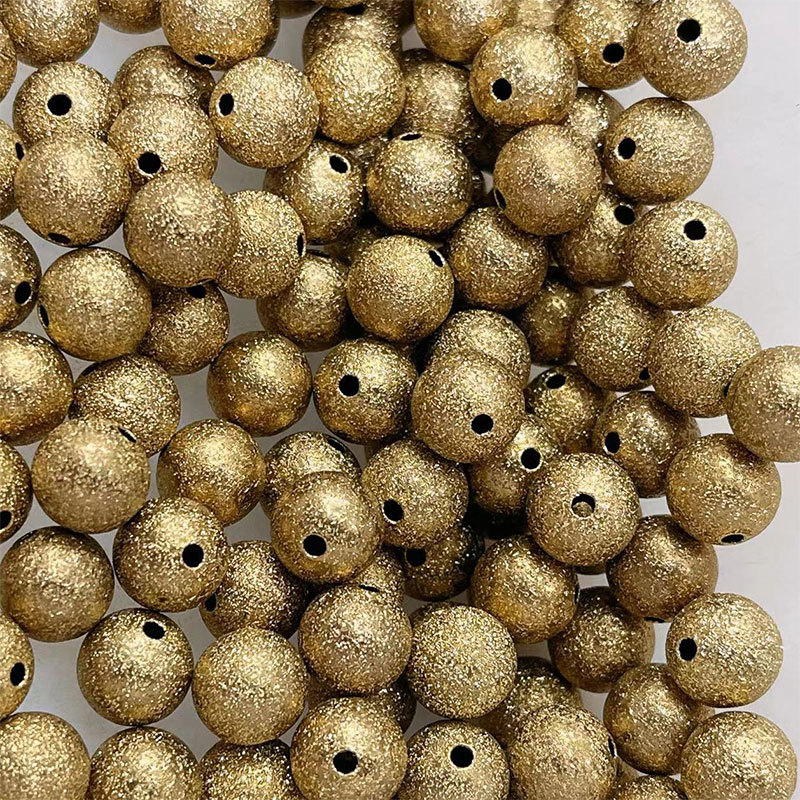 diy handcrafted frosted beads, string jewelry accessories package, color-preserving beads, transfer beads, belch beads bracelet, l loose beads factory batch Specification image