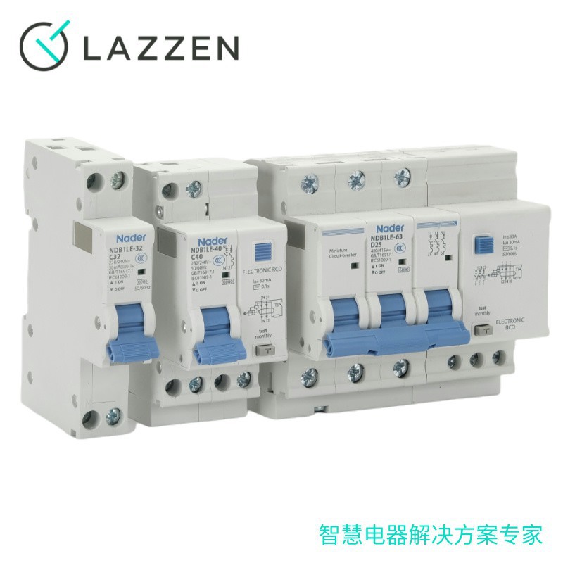 Nader Shanghai Lianxin NDB1LE-40 leakage protection circuit breaker AC type 1P+N small air switch 30mA Item Picture