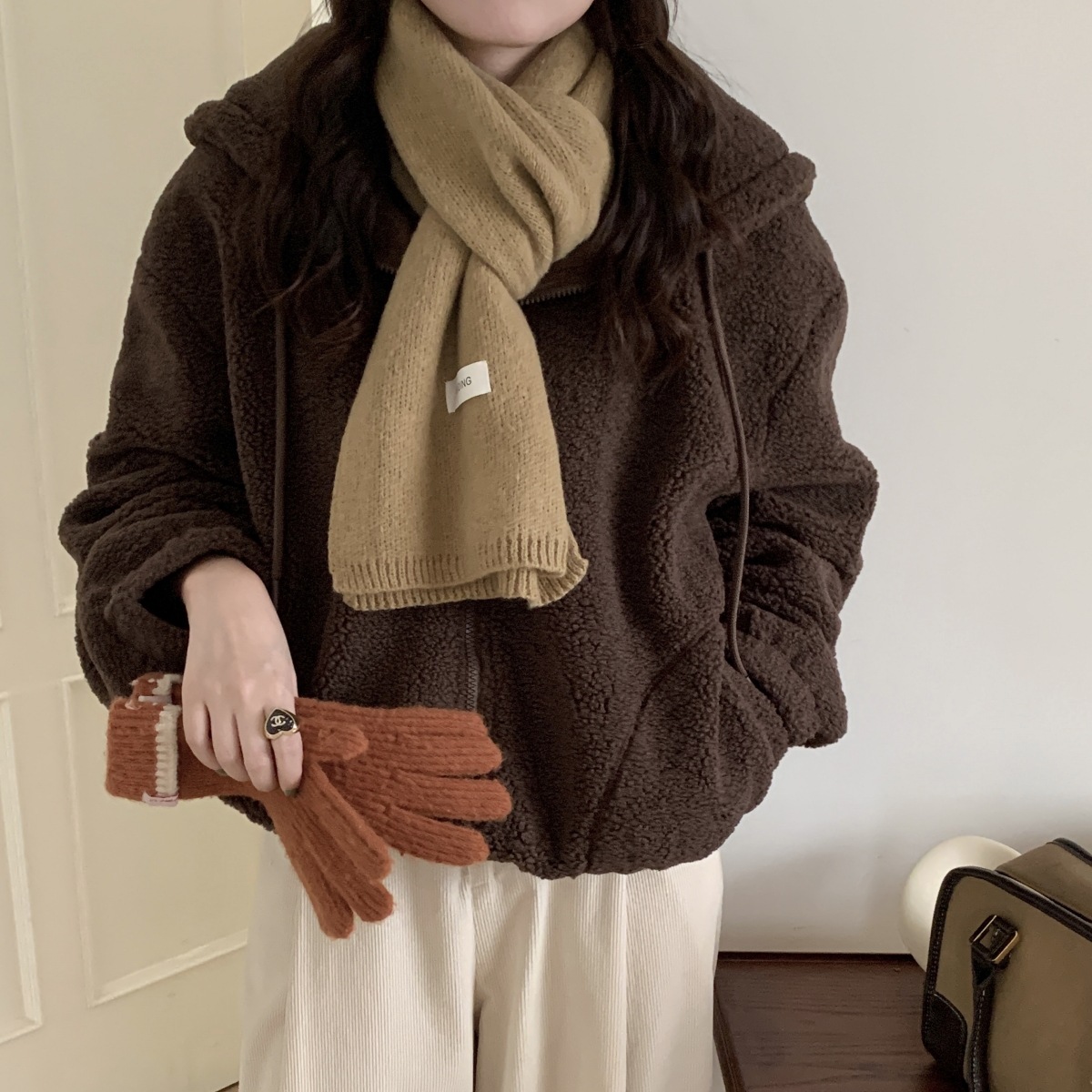 清新校园氛围流行ins网红同款平价通勤极简糖果秋冬围巾保暖百搭详情22