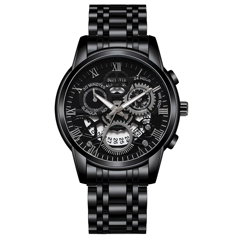 Men With Calendar Quartz Waterproof Watch Automatic Fashion Explosive Steel Belt Men's Watch Application Scenario