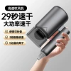 New folding household quick-drying electric hair dryer, portable hotel blue light T-shaped student dormitory hammer hair dryer Specification image