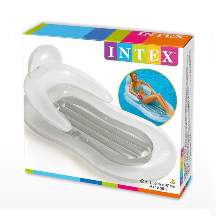 intex 58802 Armrest and backrest luxury lounge chair, adult water inflatable toy, summer water play and swimming equipment Application Scenario