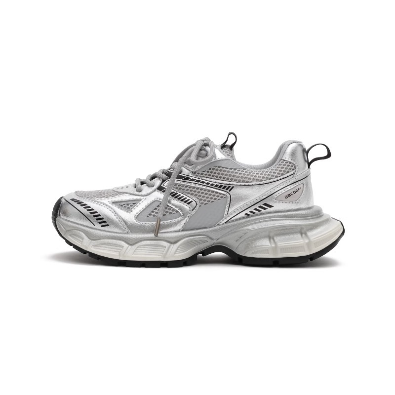 Garoa ~ Masuism 2024 New Ins Tide Platform Silver Daddy Shoes Women's Sports Shoes Casual Running Shoes Item Picture