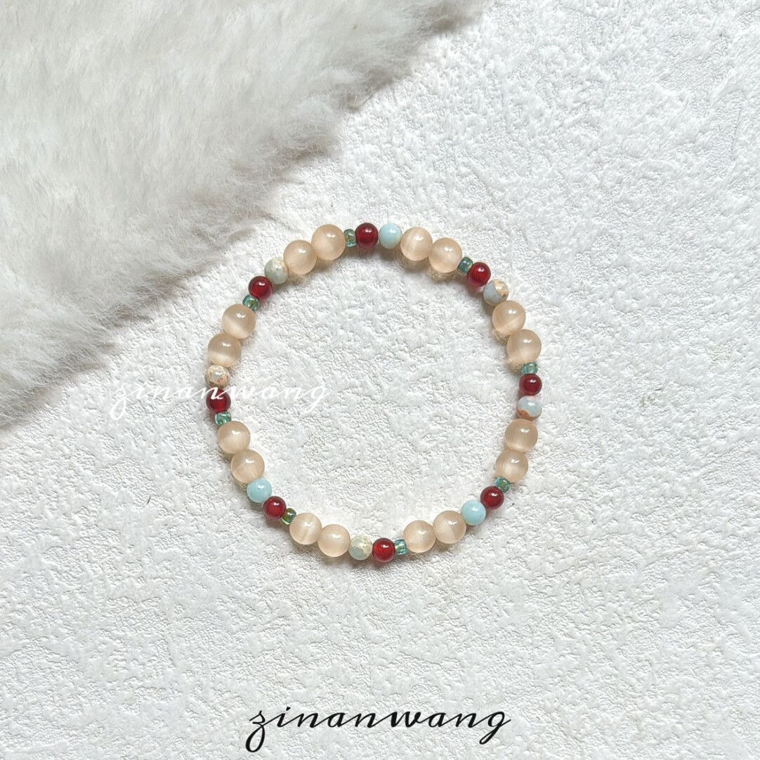 Linmu Shoushan Stone retro Niche bracelet design, Chinese-style beaded high-end and versatile Chinese bracelet, exquisite and fresh