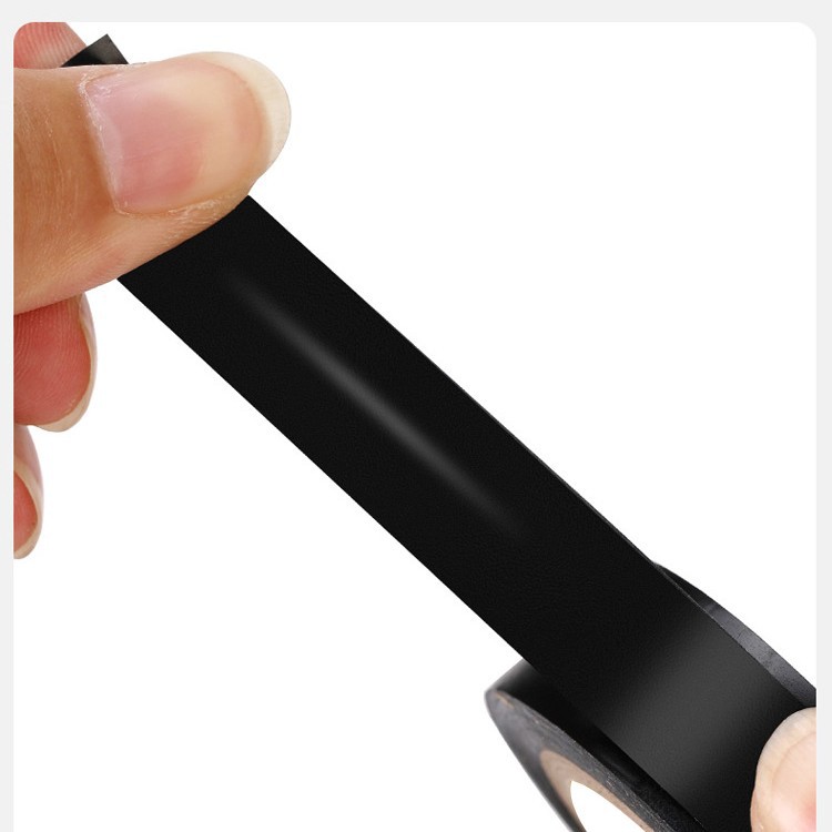 Wholesale 10-meter colored PVC electrical tape, insulating and waterproof black tape, electrical tape, PVC flame-retardant and high-temperature resistant tape Specification image