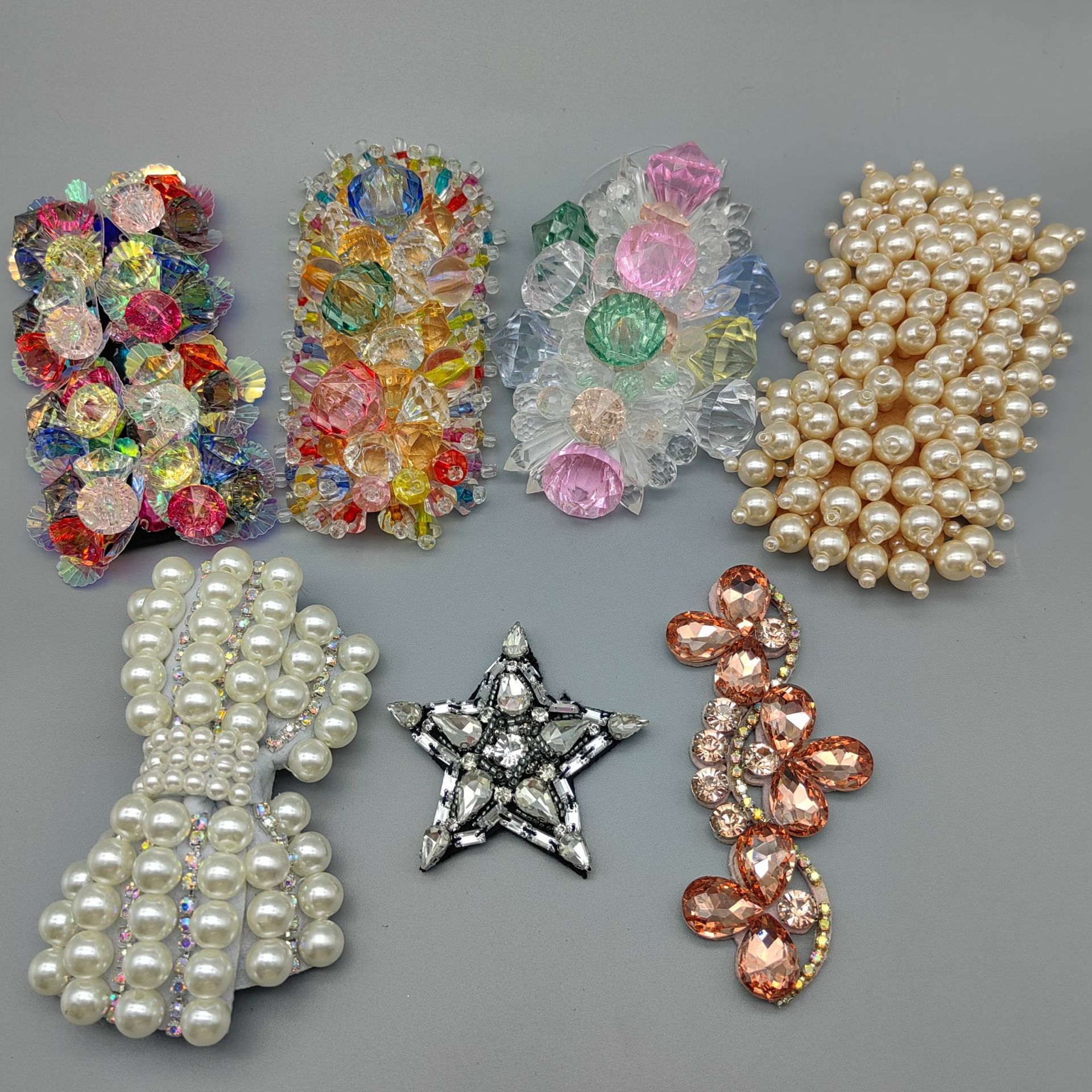 Manufacturers Direct Hand Sewing Shoes Flower Shoes Accessories Hat Bags Diy Accessories Clothing Accessories Decorative Five-Pointed Star Cloth Stickers details Picture