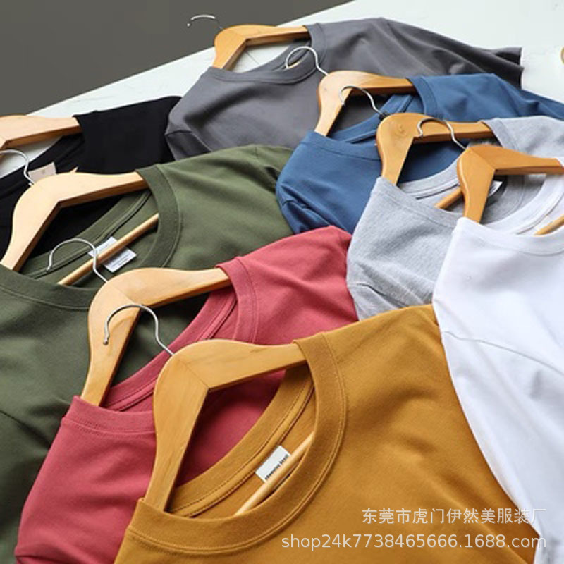 2025 New men's short-sleeved T-shirts, Korean style trendy men's clothing inventory, short-sleeved men's foreign trade street stall wholesale supply Specification image