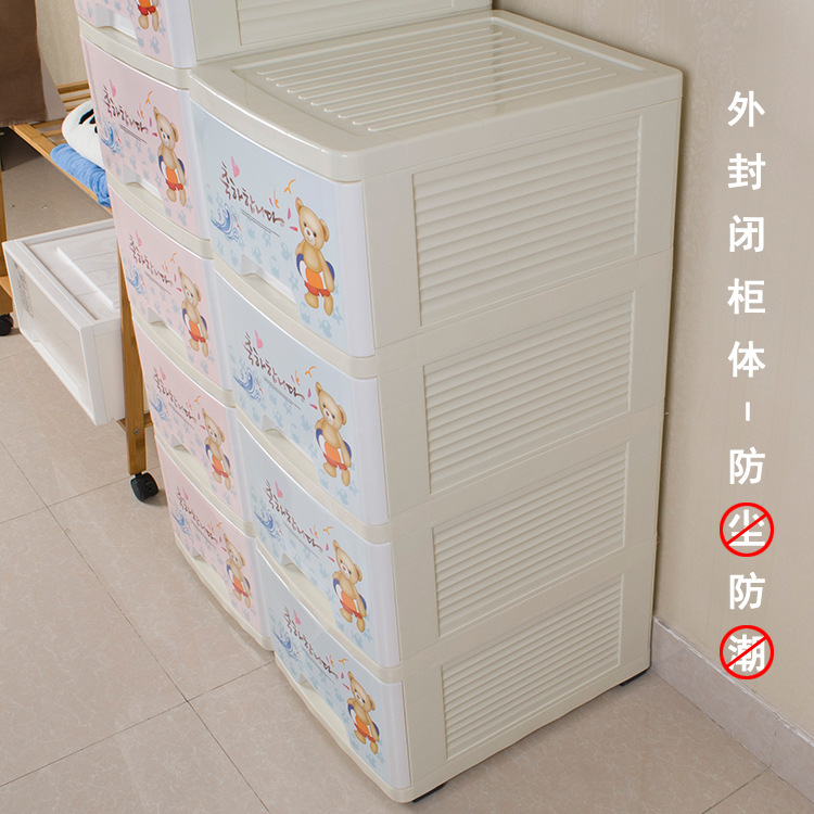 Hongda With Pulley Home Dormitory Dual Purpose Partition Side Sealing Dustproof Children's Wardrobe Sorting Sorting Storage Cabinet Application Scenario
