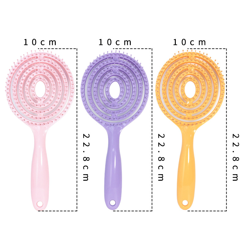 Large Circular Massage Comb Relax Head Massage Scalp Mosquito Repellent Comb Pp Plastic Big Tooth Comb Hot Item Picture