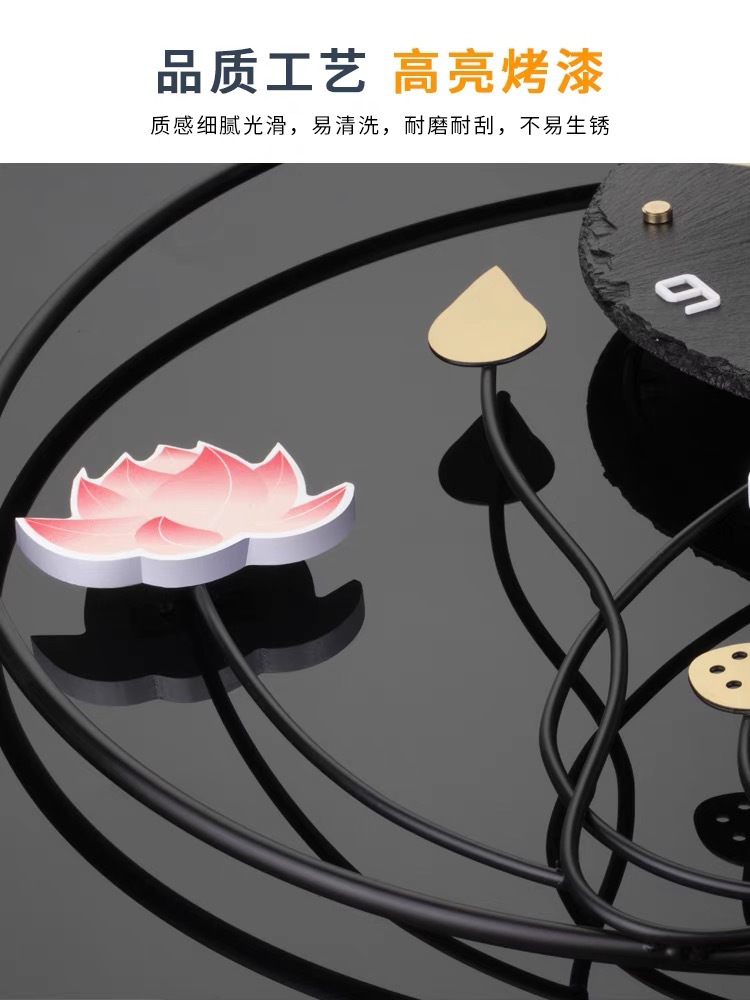 New Chinese Clock Wall Clock Living Room Light Luxury Modern Simple Home Fashion Personality Creative Decoration Clock Wall Table Application Scenario