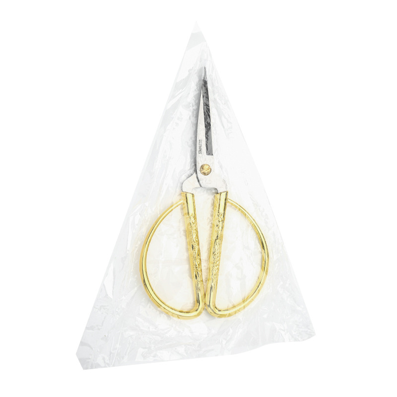 Dragon Phoenix Chengxiang alloy cut golden wedding ceremony ribbon opening home scissors hand tailor cut wholesale scissors Item Picture