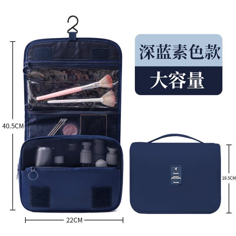 Wholesale of twill wash bags, waterproof shower bags, makeup wash bags, travel car multi-functional storage bags details Picture