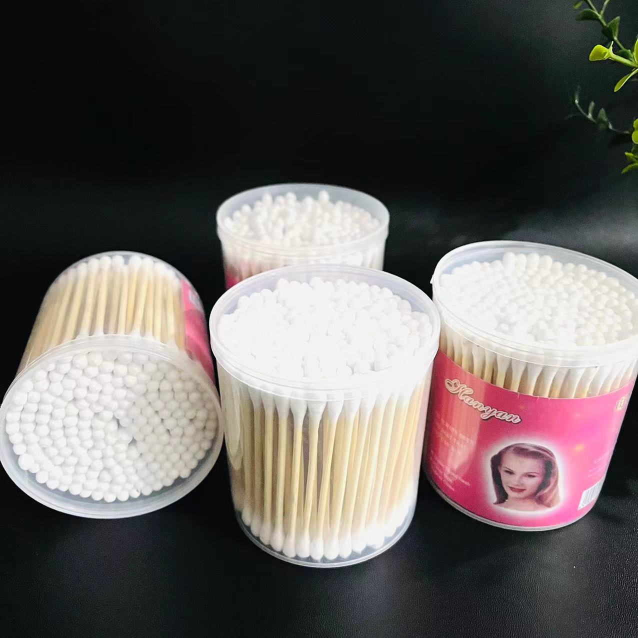 【1-8区】200支大圆棉签 6/包 240/箱200支大圆棉签 美妆双头棉签化妆棉签2元店大盒棉签2元货源批发产品图