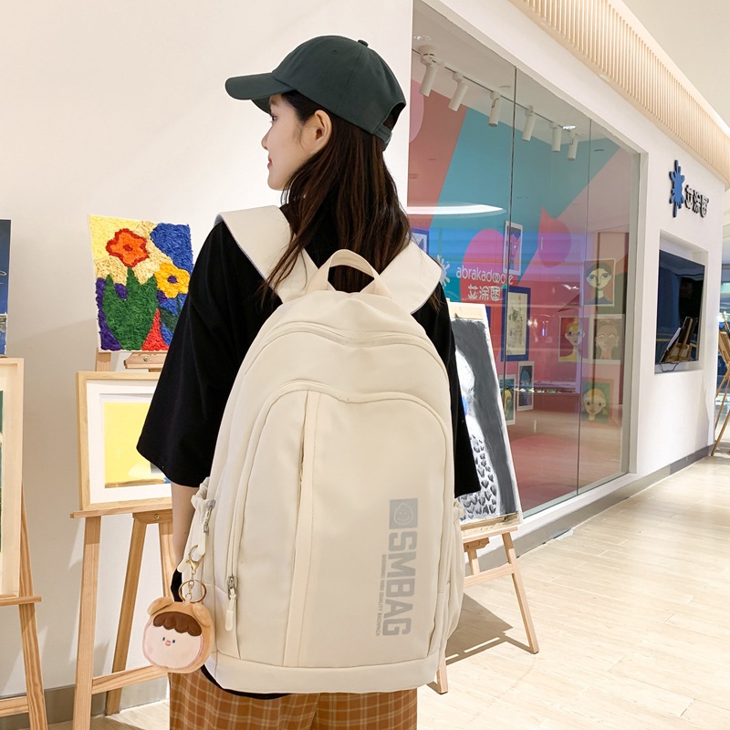 Schoolbag Female Junior High School Lightweight Primary School Students Cute Fresh Three To Six Large Capacity Backpack High School Students Specification drawing