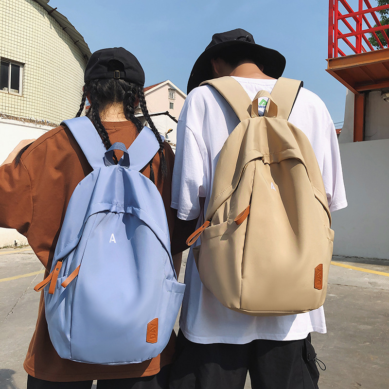 2023 new style backpacks, Korean style, fashionable and simple Harajuku bags, one-piece export consignment Specification image
