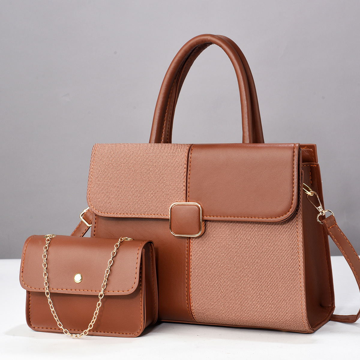 Temperament Female Bag Single Shoulder Bag All-In-One Ladies New Big Bag Korean Version Of The Spring And Summer Ladies Crossbody Bag Handbag details Picture