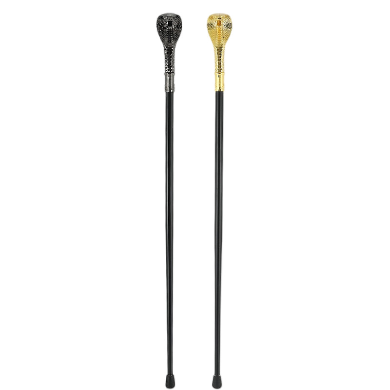 Gentleman Rod Civilization Rod Cosplay Christmas Halloween Egyptian Snake Head Cane King Scepter Mage Metal Scepter Item Picture