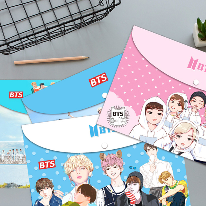 Colorful Campus Korean-style creative file bag, new cute A4 card pattern file bag, information bag, cartoon stationery bag Item Picture
