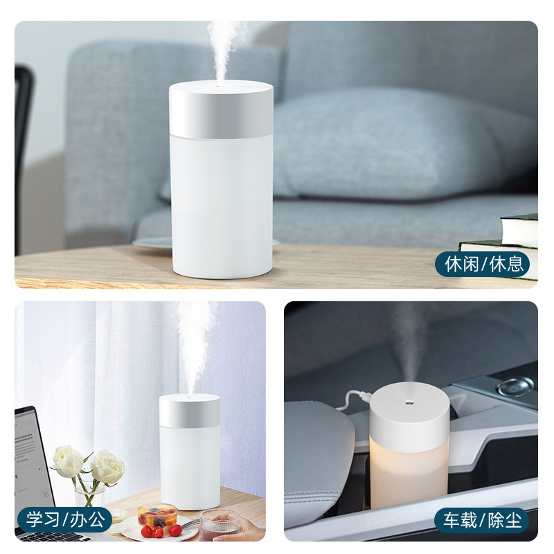 Cross-Border New Humidifier Usb Spray Colorful Night Light Mute Humidification Bedroom Home Mini Air Purifier Specification drawing