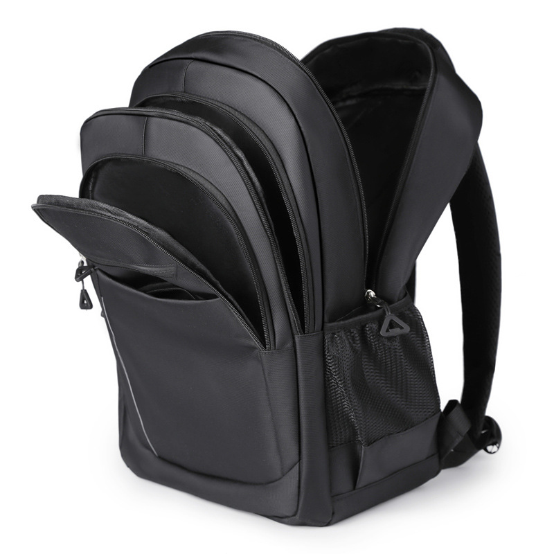 Foreign trade backpack, large capacity, high-end feel, business travel, men's computer backpack, college and middle school students' schoolbag, women's details Picture