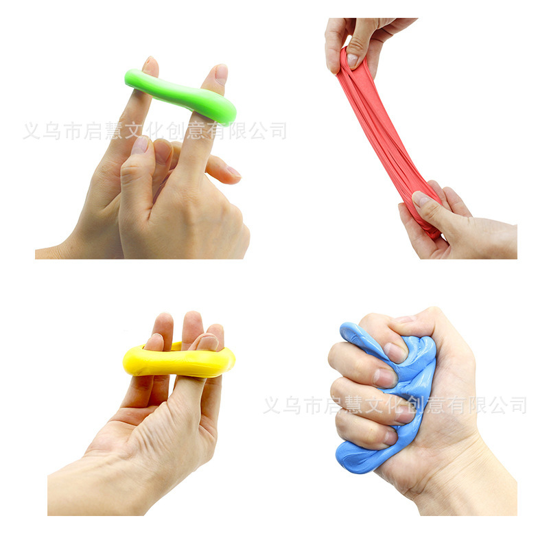 训练康复泥T/putty手白底实物图