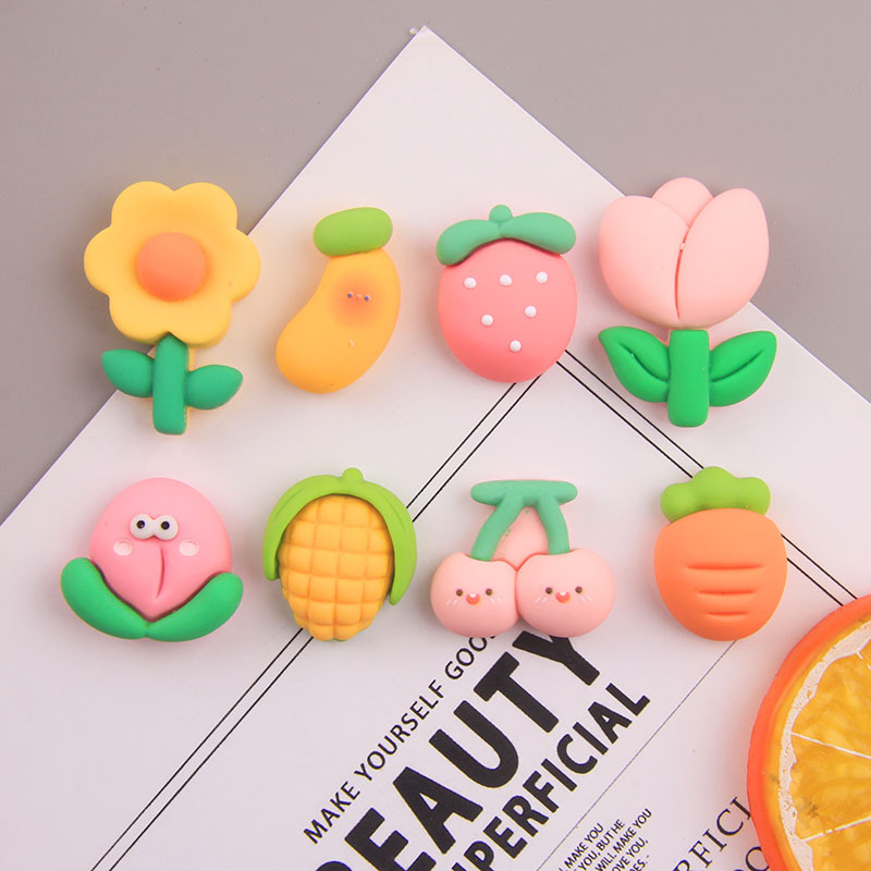 眼睛水果 树脂奶油胶手机壳头绳发卡饰品diy工厂批发水杯贴文具盒