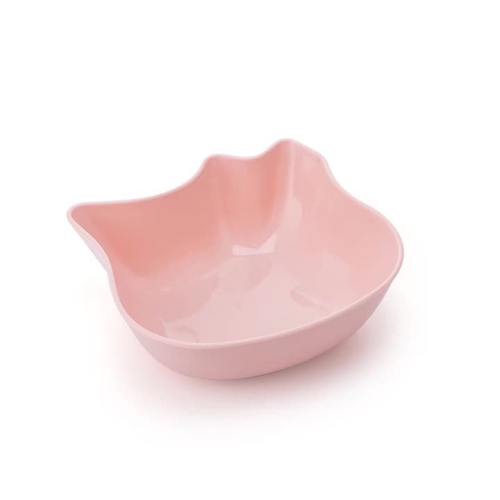 Pet Feeding Bowl Simple Macaron color cute cat Single bowl Durable cartoon cat food bowl Pet feeding bowl full figure